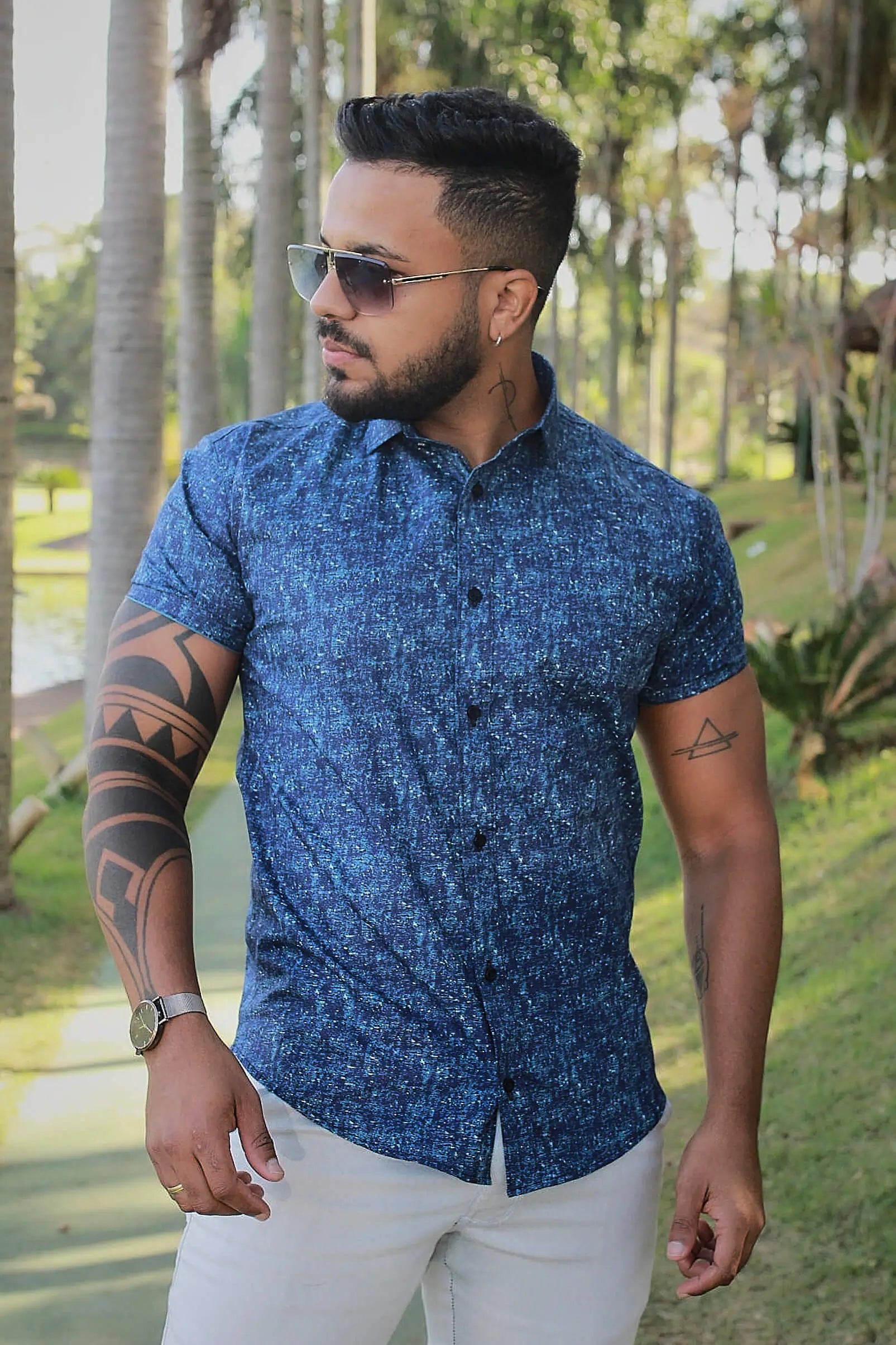 Camisa Slim Fit Birmânia Algodão Premium